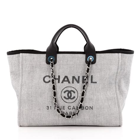 chanel deauville canvas tote bag replica uk|chanel deauville tote 2021.